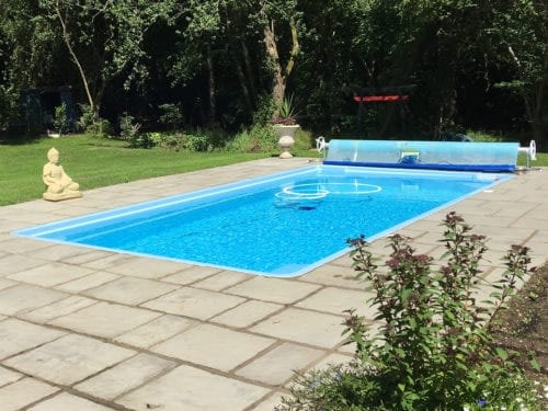 One Piece Fibreglass Pool Barbados Metallic Finish